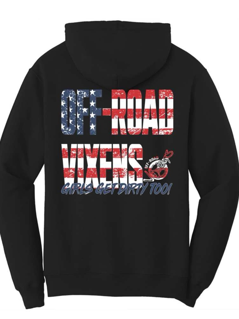🆕 Women’s “OFF-ROAD VIXENS” Patriotic Hoodie | #W52